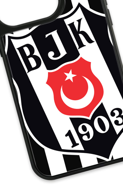 Beşiktaş Büyük Arma Cam Telefon Kılıfı