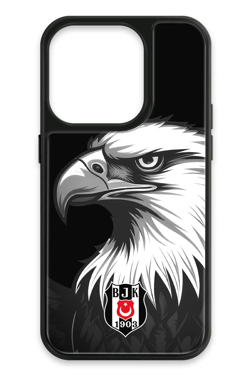 Beşiktaş Büyük Kartal Cam Telefon Kılıfı
