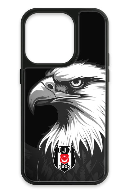 Beşiktaş Büyük Kartal Cam Telefon Kılıfı