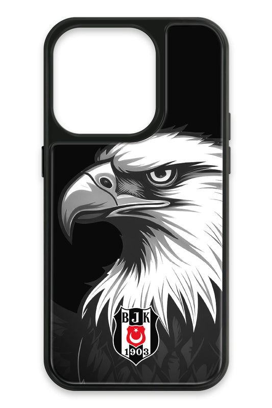 Beşiktaş Büyük Kartal Cam Telefon Kılıfı
