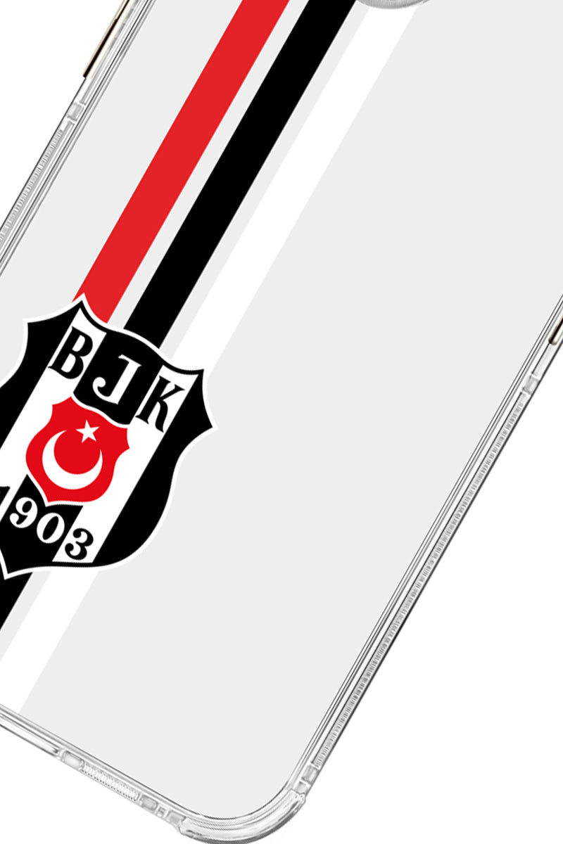 Beşiktaş Çizgi Arma Şeffaf Telefon Kılıfı