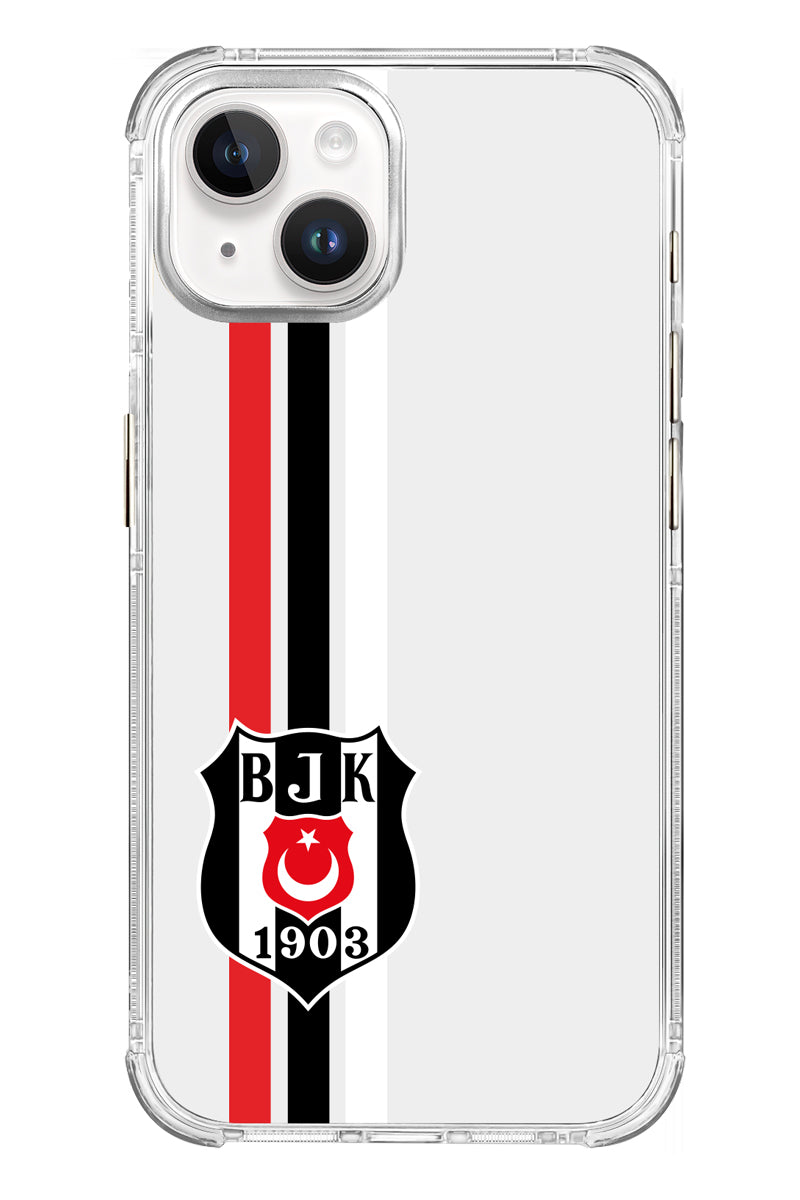 Beşiktaş Çizgi Arma Şeffaf Telefon Kılıfı