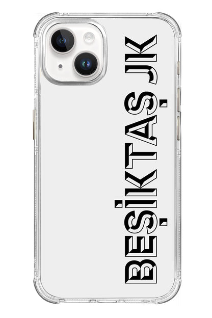 Beşiktaş JK Dikey Şeffaf Telefon Kılıfı