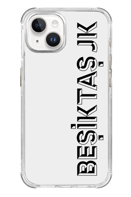 Beşiktaş JK Dikey Şeffaf Telefon Kılıfı