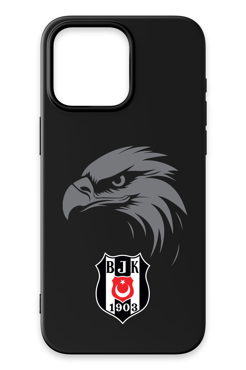 Beşiktaş Kartal Arma Siyah Silikon Telefon Kılıfı