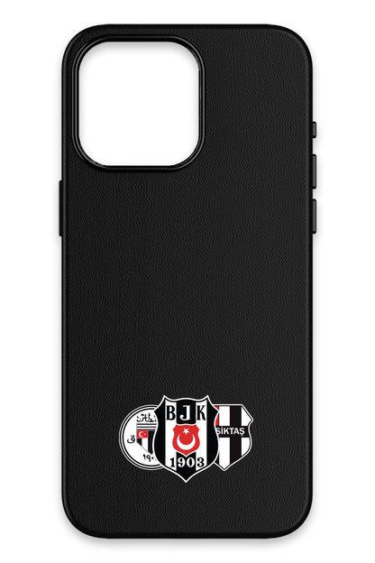 Beşiktaş Üç Arma Deri Magsafe Telefon Kılıfı