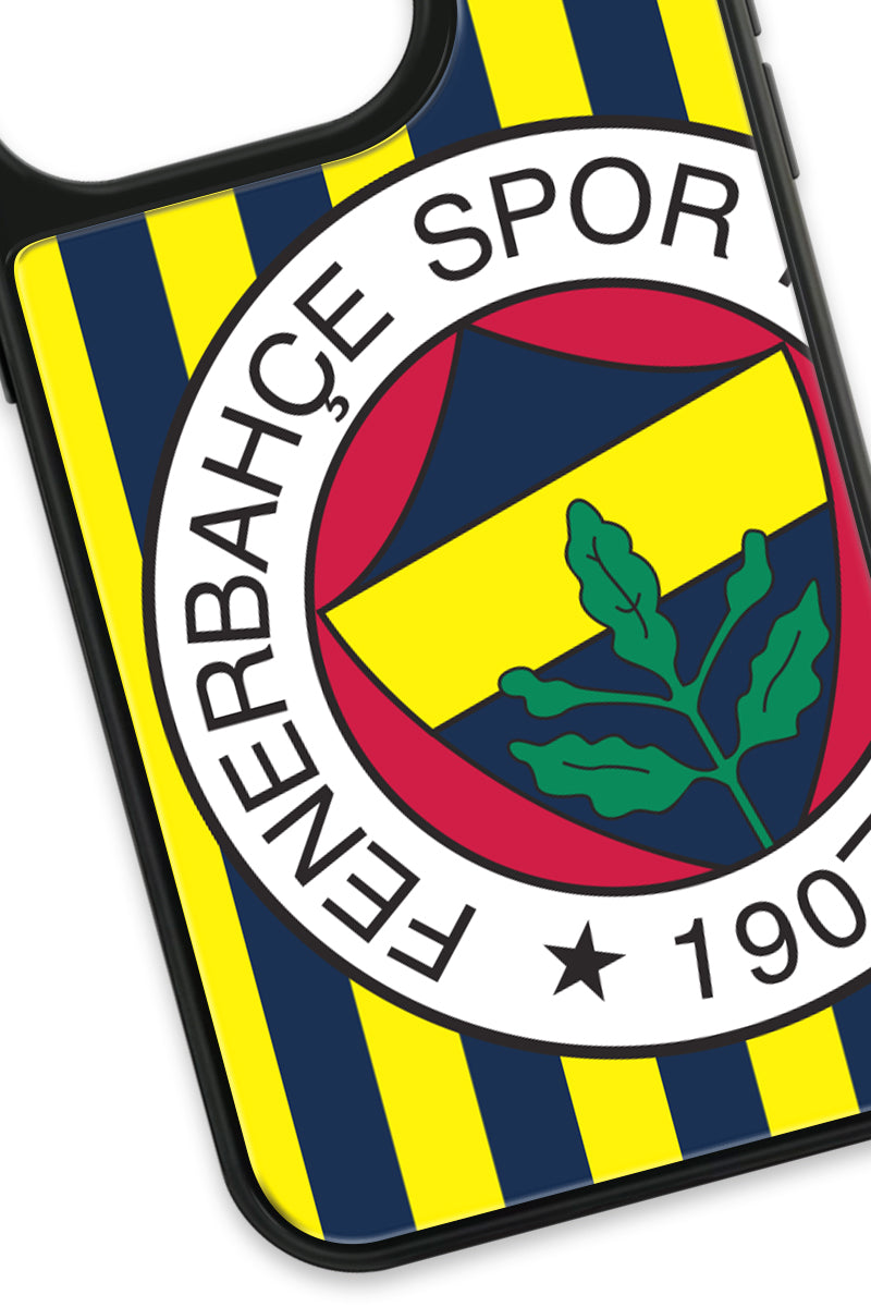 Fenerbahçe Çubuklu Büyük Arma Cam Telefon Kılıfı
