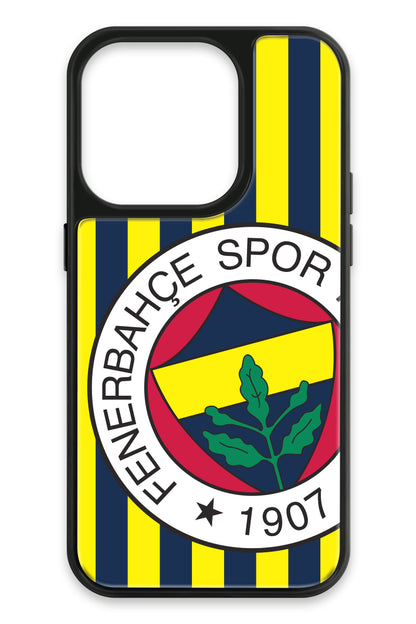 Fenerbahçe Çubuklu Büyük Arma Cam Telefon Kılıfı