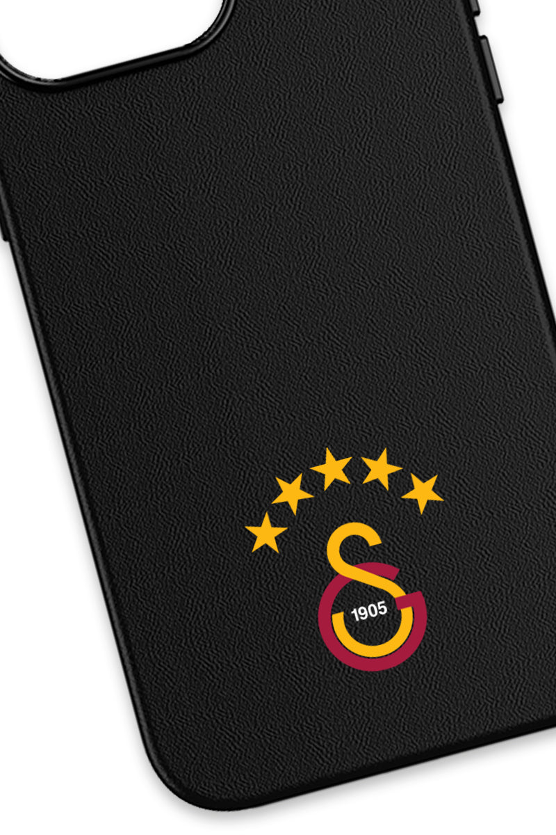 Galatasaray 5 Yıldız Arma Deri Magsafe Telefon Kılıfı