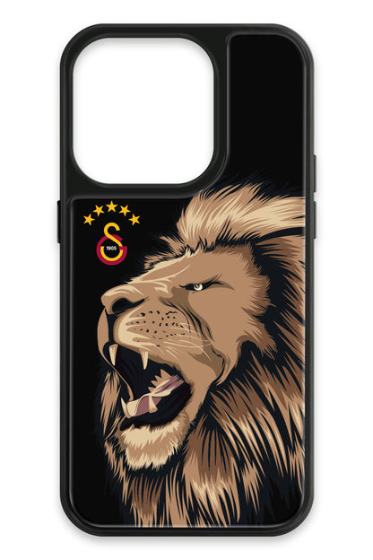 Galatasaray Aslan Gibi Kükre Cam Telefon Kılıfı