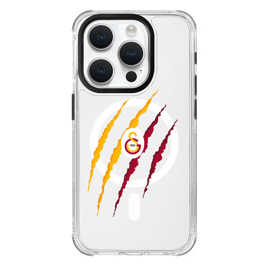 Galatasaray Aslan Pençe Magsafe Şeffaf Telefon Kılıfı