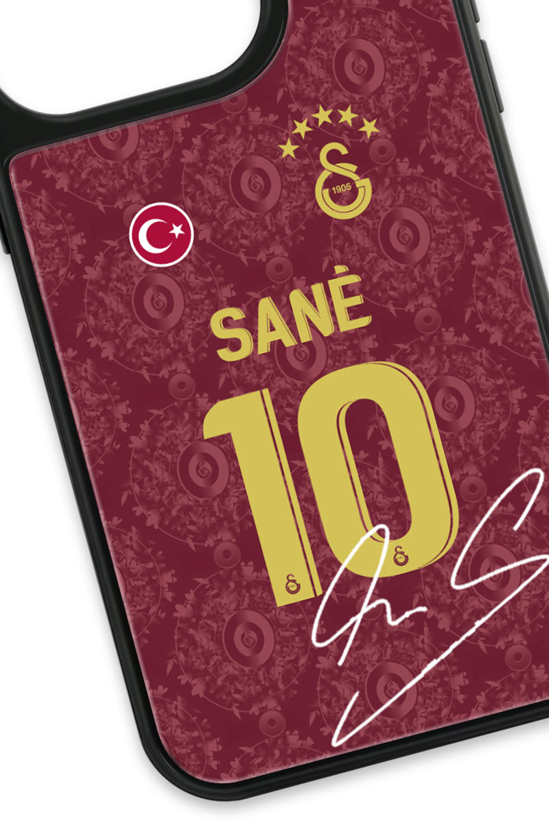 Galatasaray Leroy Sane 3. Forma İmzalı Cam Telefon Kılıfı