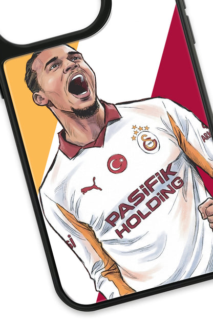 Galatasaray Leroy Sane Gol Sevinci Cam Telefon Kılıfı