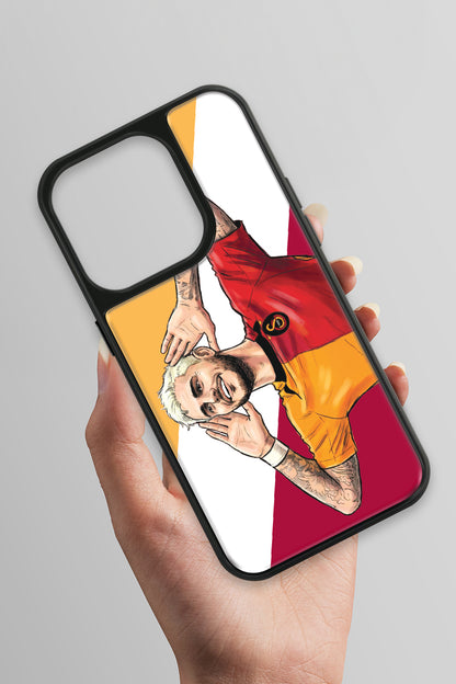 Galatasaray Mauro Icardi Gol Sevinci Cam Telefon Kılıfı