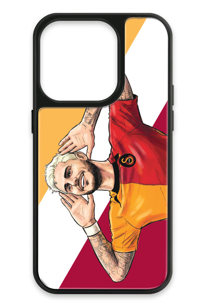 Galatasaray Mauro Icardi Gol Sevinci Cam Telefon Kılıfı