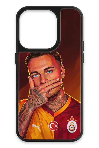 Galatasaray Noa Lang Gol Sevinci Cam Telefon Kılıfı