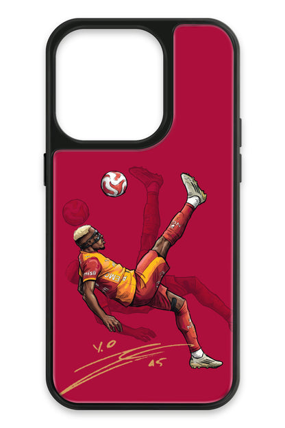 Galatasaray Osimhen Röveşata İmzalı Cam Telefon Kılıfı
