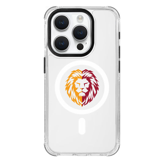 Galatasaray Parçalı Aslan Magsafe Şeffaf Telefon Kılıfı