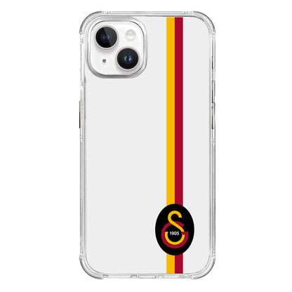 Galatasaray Parçalı Detay Siyah Arma Şeffaf Telefon Kılıfı