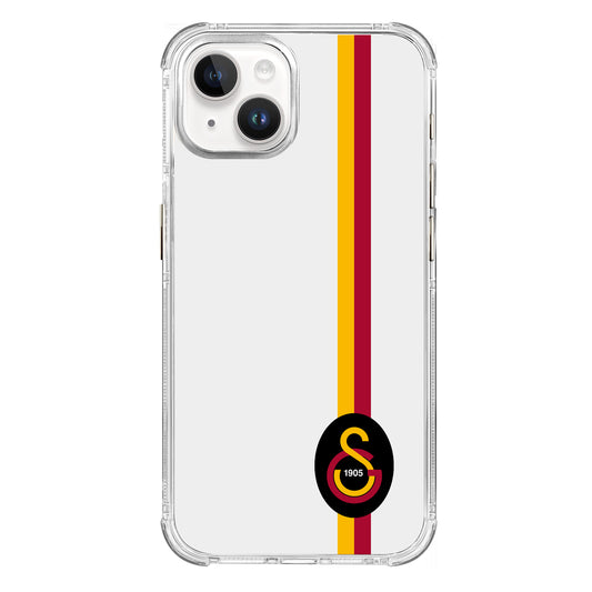 Galatasaray Parçalı Detay Siyah Arma Şeffaf Telefon Kılıfı