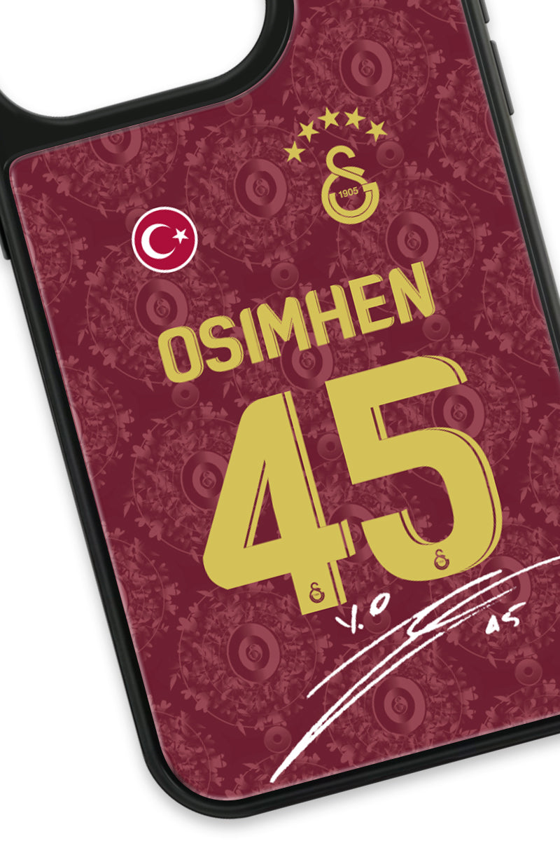 Galatasaray Victor Osimhen 3. Forma İmzalı Cam Telefon Kılıfı
