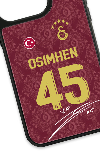Galatasaray Victor Osimhen 3. Forma İmzalı Cam Telefon Kılıfı