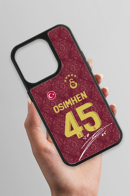 Galatasaray Victor Osimhen 3. Forma İmzalı Cam Telefon Kılıfı