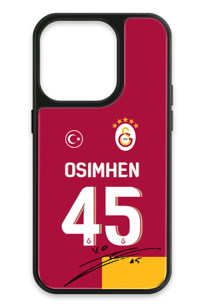 Galatasaray Victor Osimhen Parçalı Forma İmzalı Cam Telefon Kılıfı