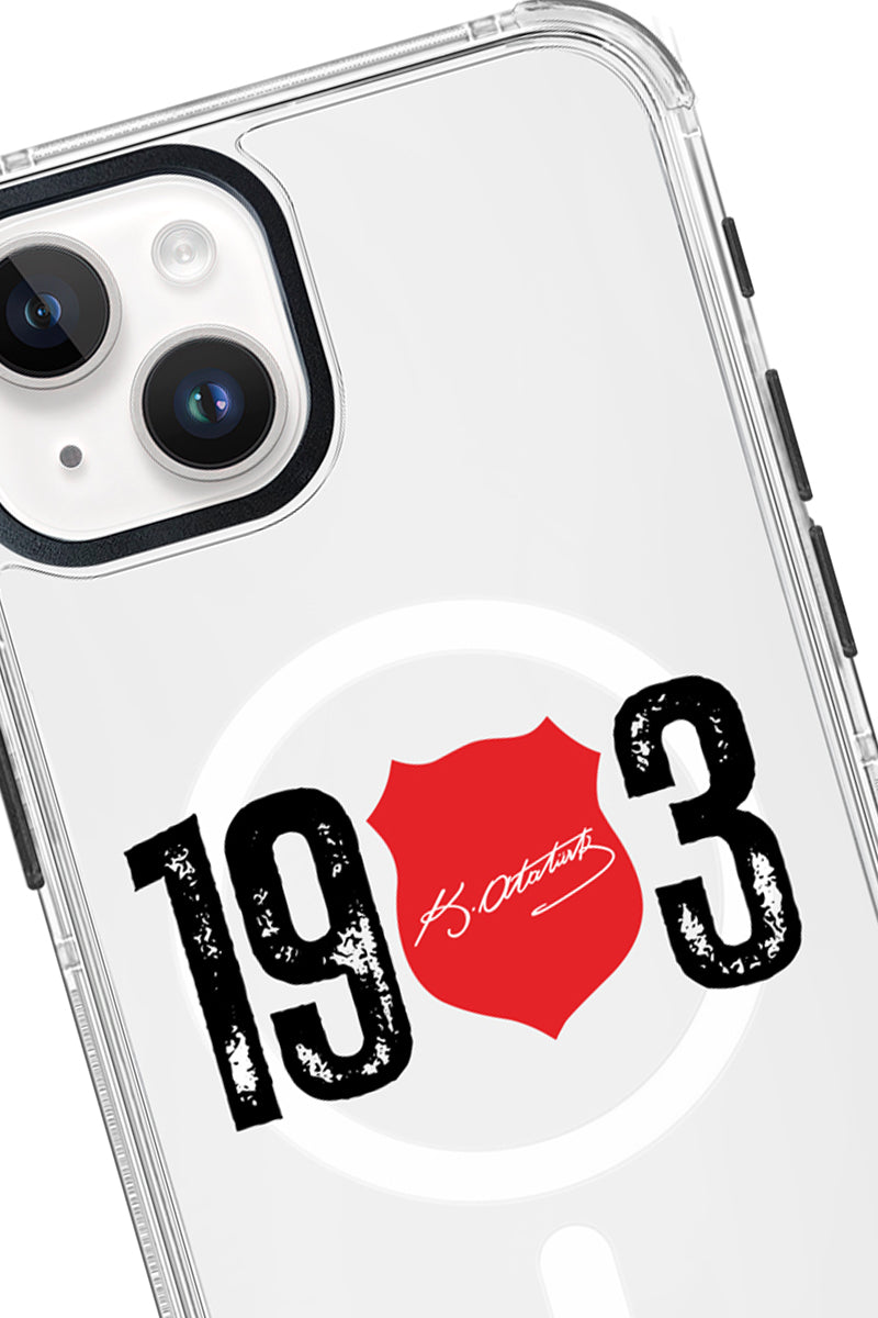 Beşiktaş ATA İmza 1903 Magsafe Şeffaf Telefon Kılıfı