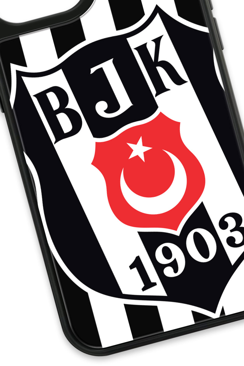 Beşiktaş Büyük Arma Cam Telefon Kılıfı