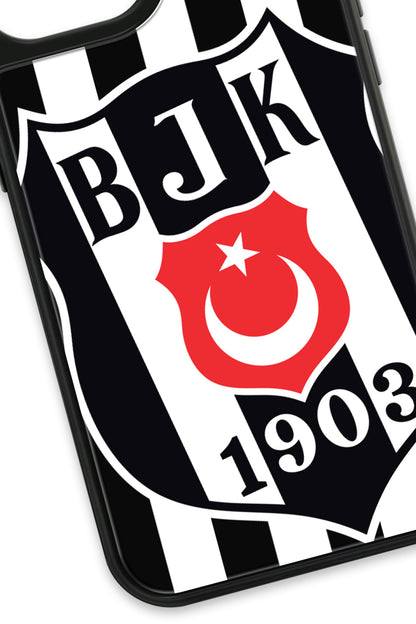 Beşiktaş Büyük Arma Cam Telefon Kılıfı