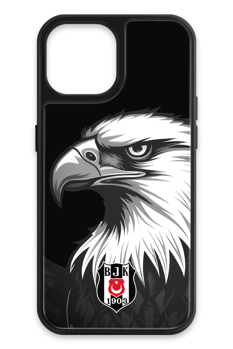 Beşiktaş Büyük Kartal Cam Telefon Kılıfı
