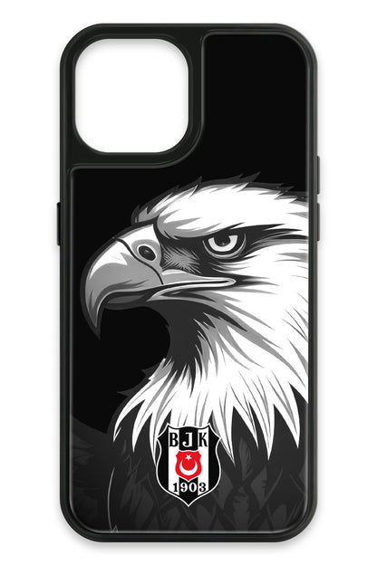 Beşiktaş Büyük Kartal Cam Telefon Kılıfı