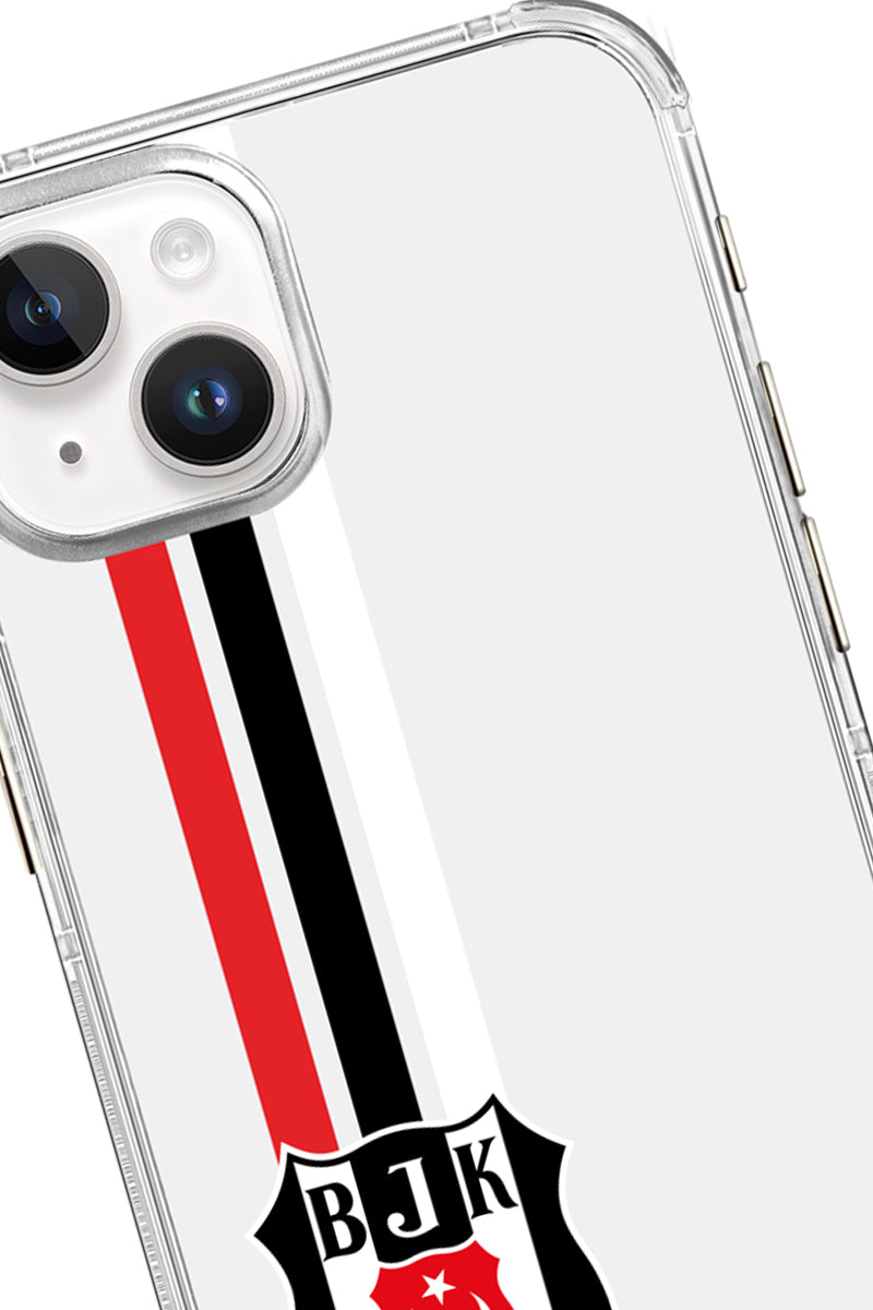 Beşiktaş Çizgi Arma Şeffaf Telefon Kılıfı