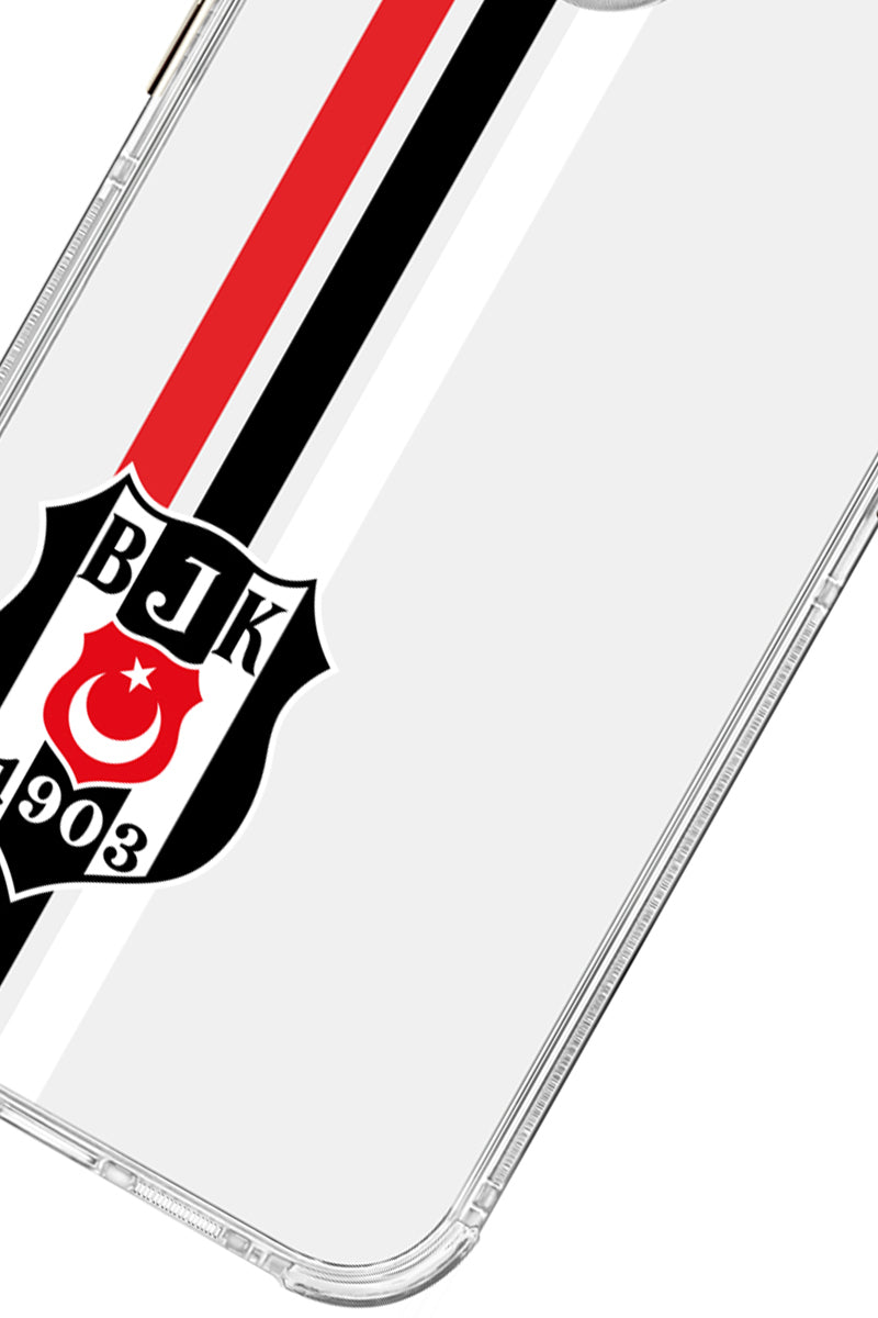 Beşiktaş Çizgi Arma Şeffaf Telefon Kılıfı