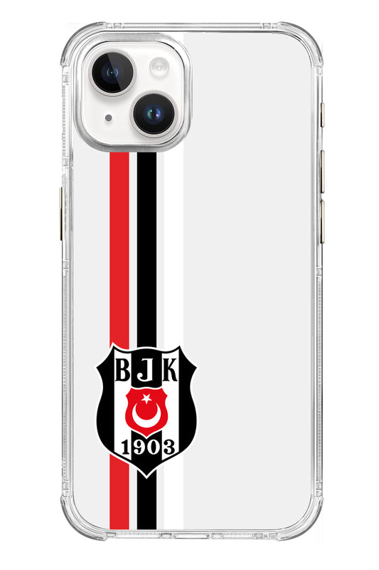 Beşiktaş Çizgi Arma Şeffaf Telefon Kılıfı