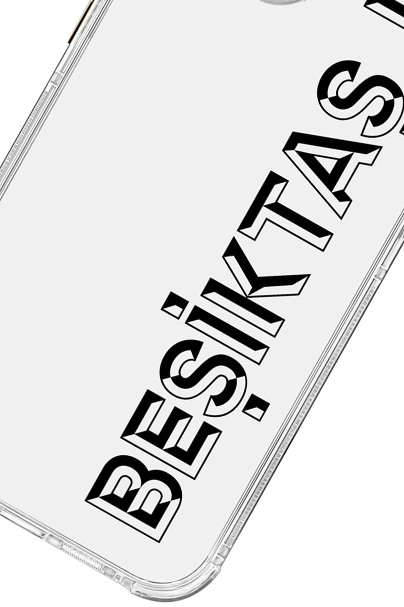 Beşiktaş JK Dikey Şeffaf Telefon Kılıfı