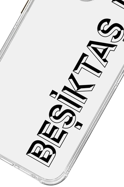 Beşiktaş JK Dikey Şeffaf Telefon Kılıfı