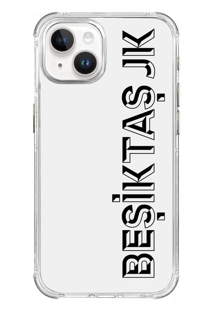 Beşiktaş JK Dikey Şeffaf Telefon Kılıfı