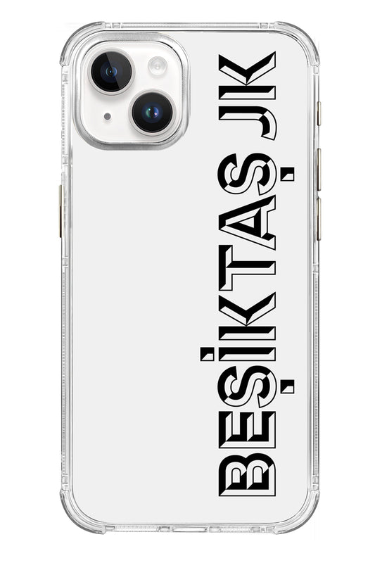 Beşiktaş JK Dikey Şeffaf Telefon Kılıfı