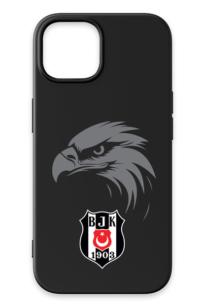 Beşiktaş Kartal Arma Siyah Silikon Telefon Kılıfı