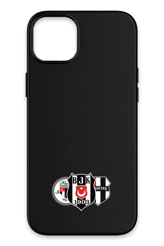 Beşiktaş Üç Arma Deri Magsafe Telefon Kılıfı
