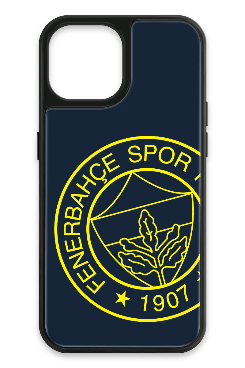 Fenerbahçe Büyük Sarı Arma Cam Telefon Kılıfı