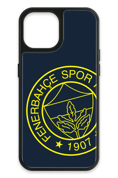 Fenerbahçe Büyük Sarı Arma Cam Telefon Kılıfı