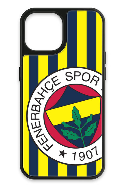 Fenerbahçe Çubuklu Büyük Arma Cam Telefon Kılıfı
