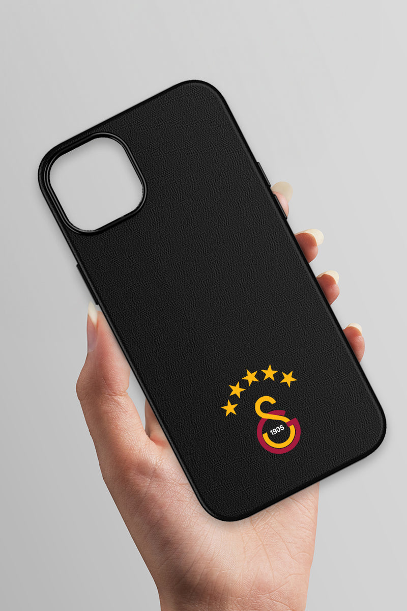Galatasaray 5 Yıldız Arma Deri Magsafe Telefon Kılıfı