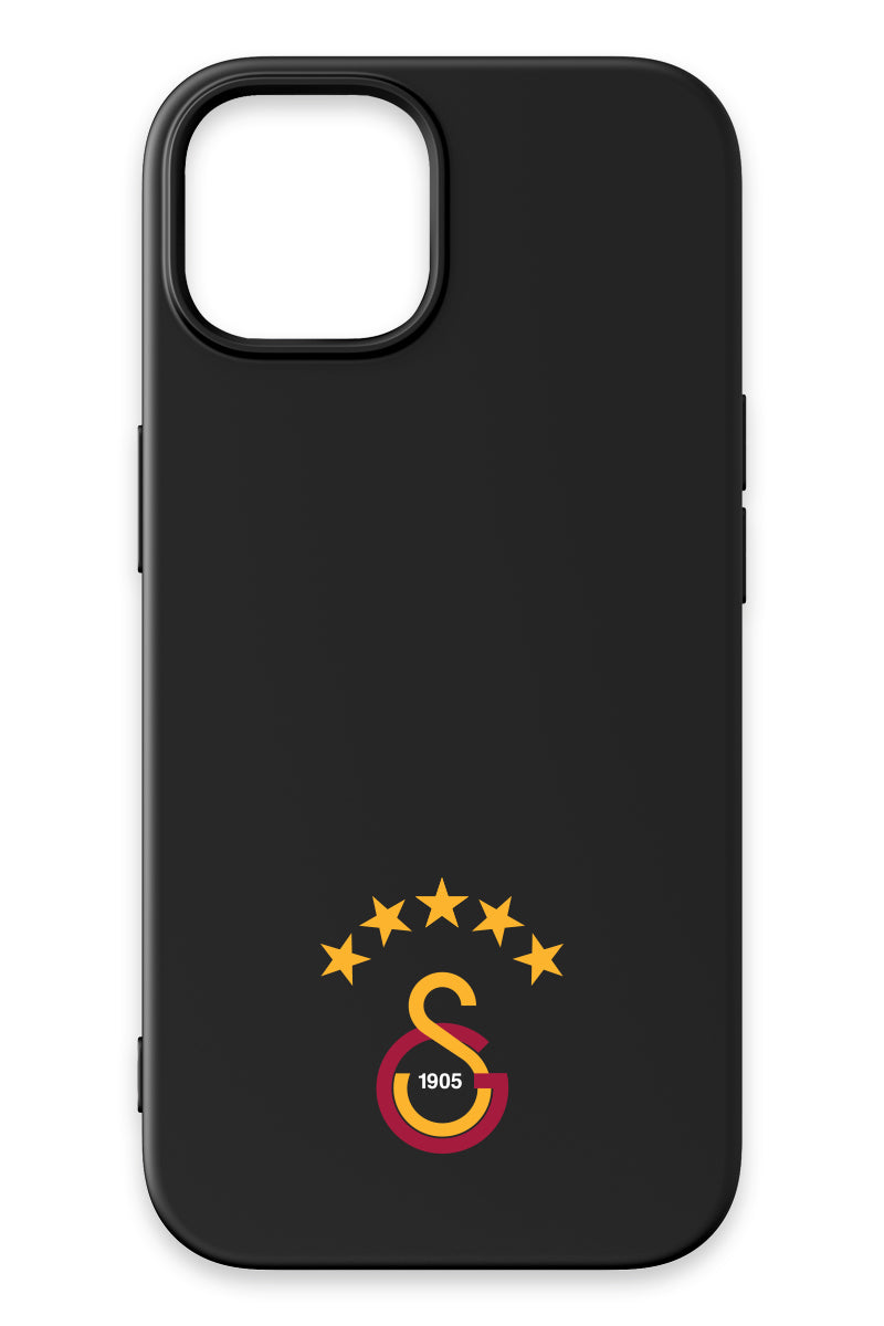 Galatasaray 5 Yıldız Arma Siyah Silikon Telefon Kılıfı