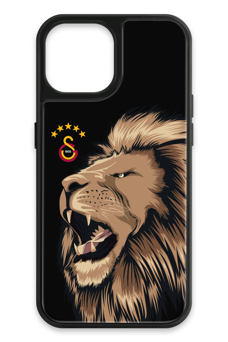 Galatasaray Aslan Gibi Kükre Cam Telefon Kılıfı