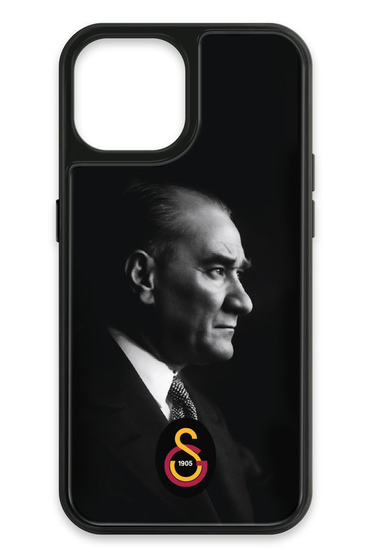 Galatasaray Büyük Atatürk Cam Telefon Kılıfı
