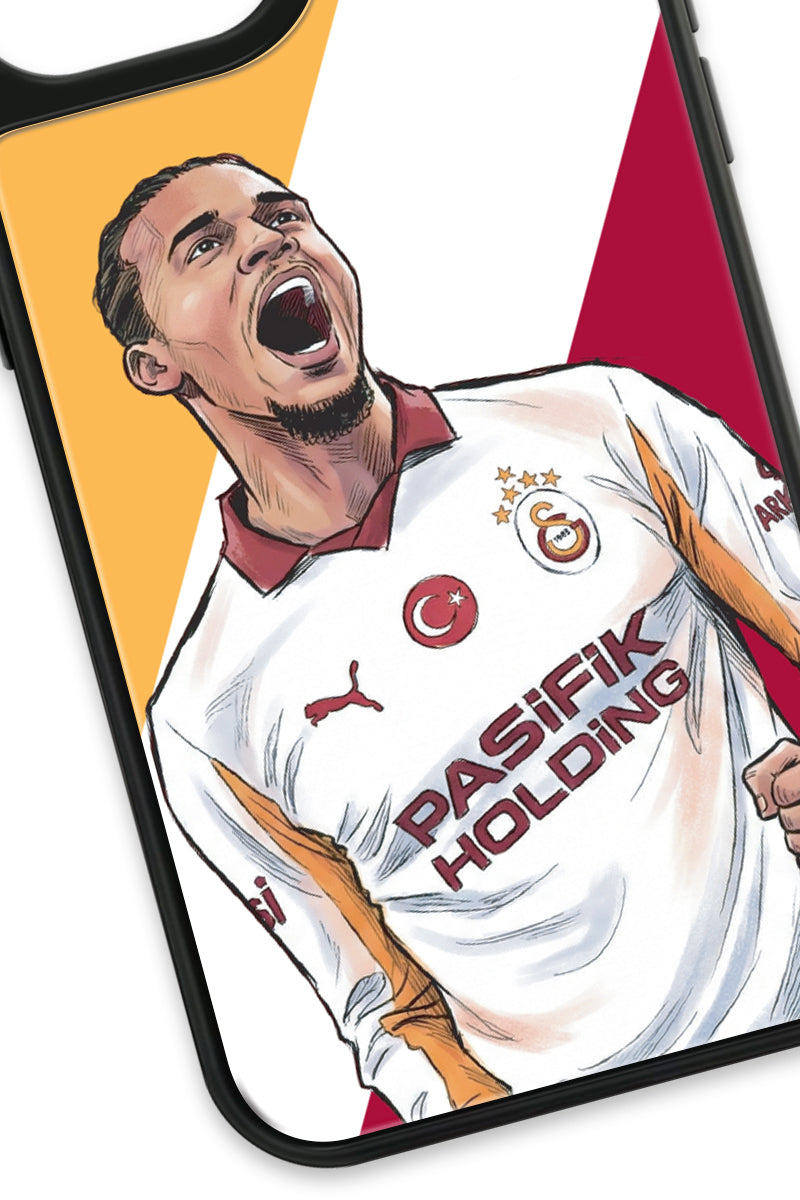 Galatasaray Leroy Sane Gol Sevinci Cam Telefon Kılıfı